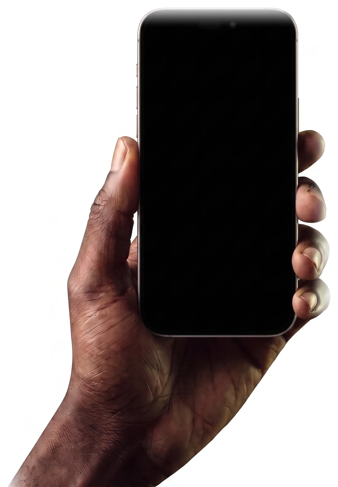 A hand holding a phone running VIXA in WhatsApp